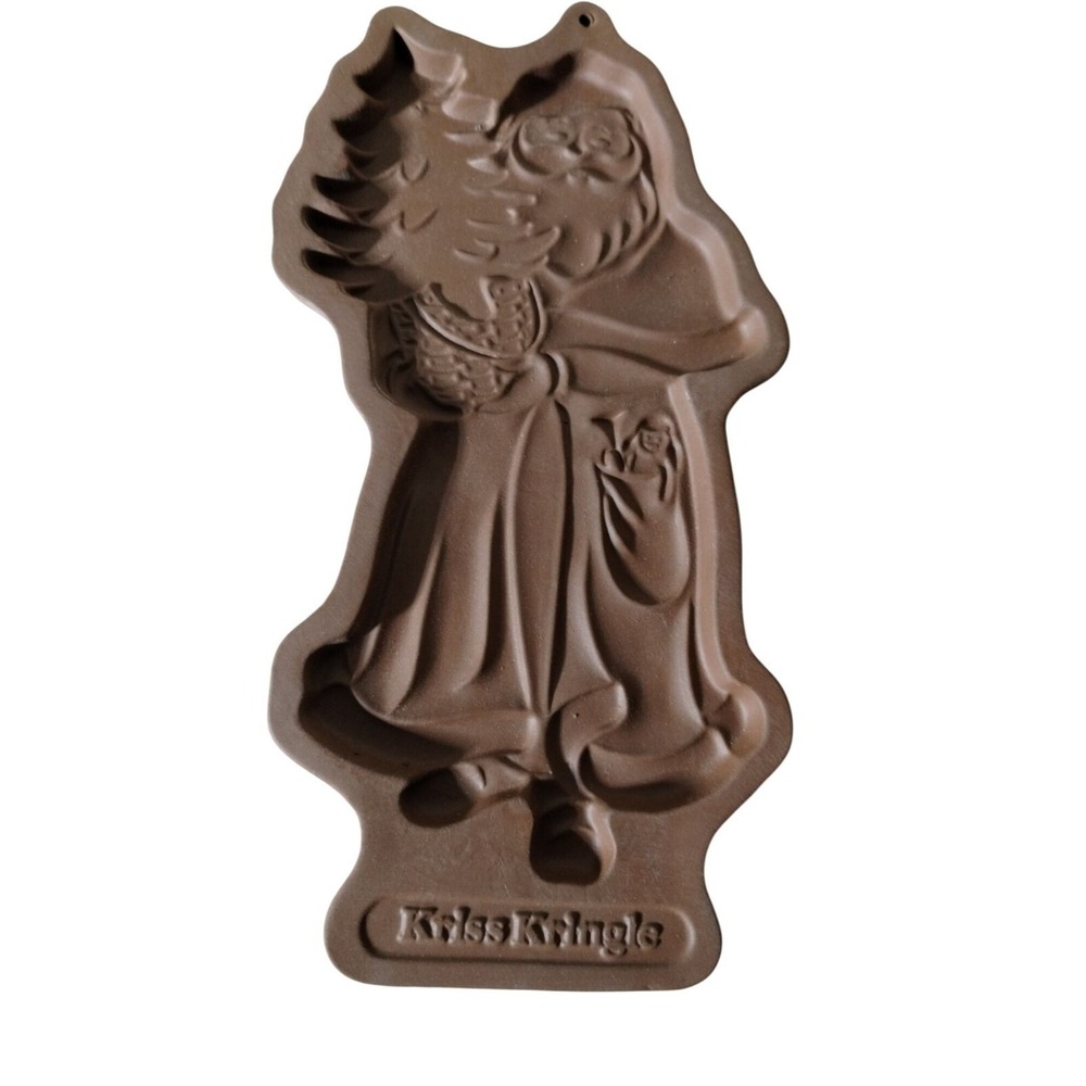 Longaberger 1991 Kriss Kringle‎ Cookie Mold Christmas Pottery Limited Edition